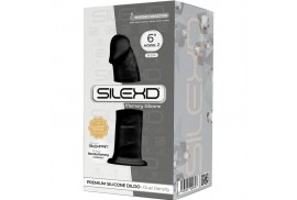 silexd modelo 2 pene realistico silicona premium silexpan negro 15 cm
