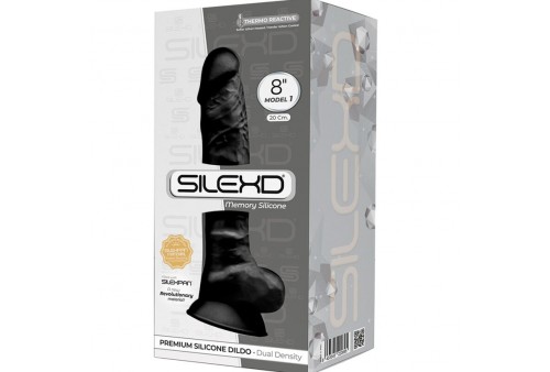 silexd modelo 1 pene realistico silicona premium silexpan negro 20 cm