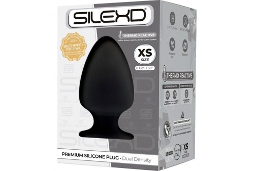 silexd modelo 1 plug anal silicona premium silexpan premium termorreactivo talla xs