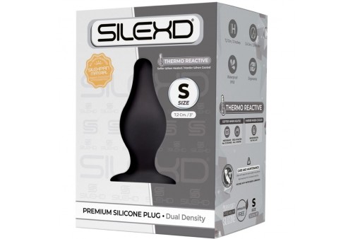 silexd modelo 2 plug anal silicona premium silexpan premium termorreactivo talla s