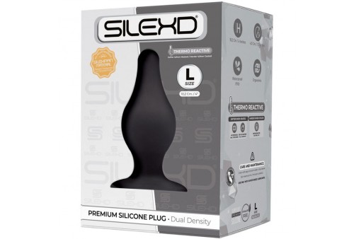 silexd modelo 2 plug anal silicona premium silexpan premium termorreactivo talla l
