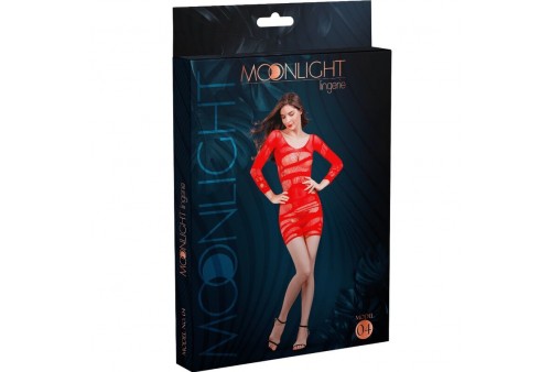 moonlight modelo 4 vestido rojo talla unica
