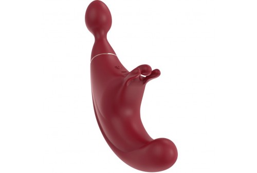 adrien lastic fusion triple estimulador clitoris g spot rojo