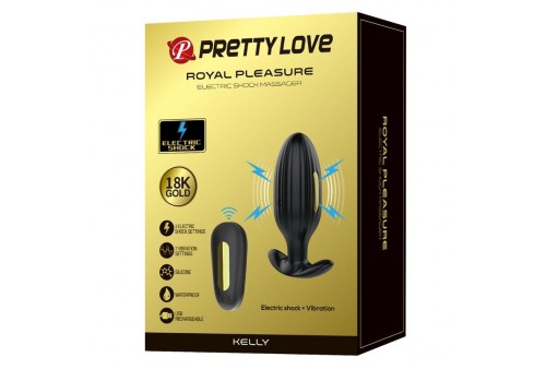 pretty love kelly plug anal vibrador recargable negro