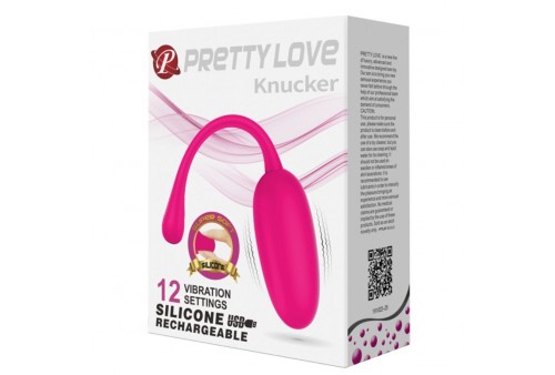 pretty love knucker huevo vibrador recargable rosa