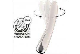 satisfyer spinning vibe 1 vibrador rotador g spot beige