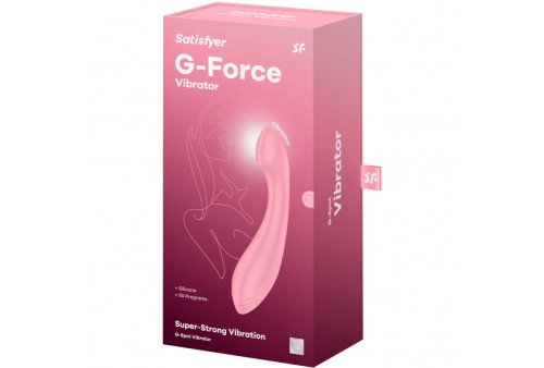 satisfyer g force estimulador vibrador punto g rosa