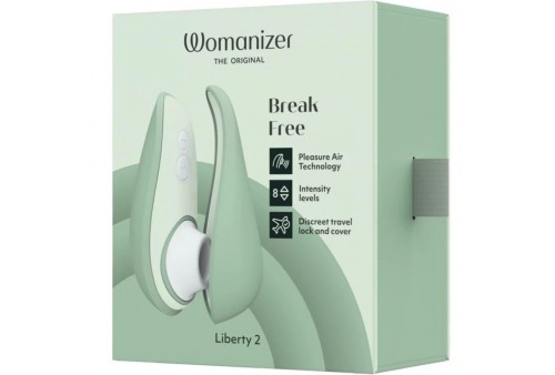 womanizer liberty 2 estimulador succionador clitoris verde claro