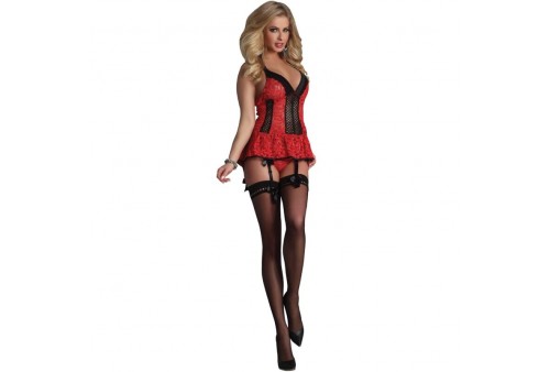 livco corsetti fashion red rose lc 90130 corset panty rojo s m