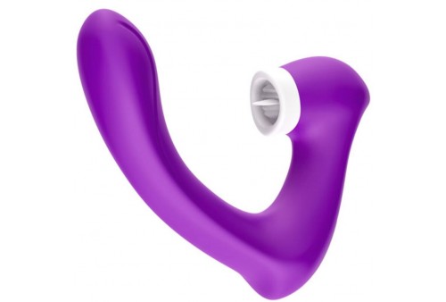 armony secretkiss estimulador con lengua clitoris vibrador curvo violeta