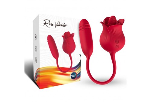 armony roselip estimulador clitoris con lengua 10 modos vibrador rojo