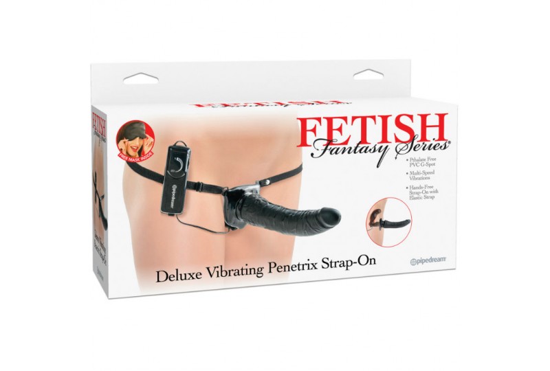 fetish fantasy series deluxe arnes vibrador penetris negro