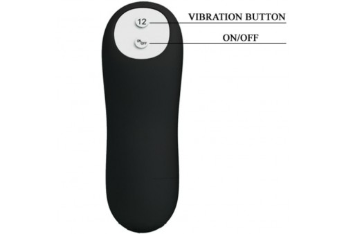 pretty love plug anal silicona estimulacion extra y 12 modos vibracion negro