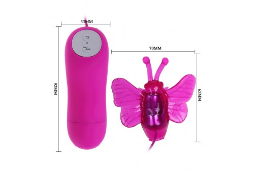 cute secret mariposa estimuladora vibrador 12v