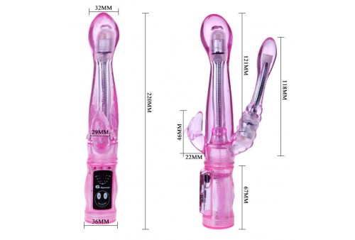 vibrador flexible con estimulador anal