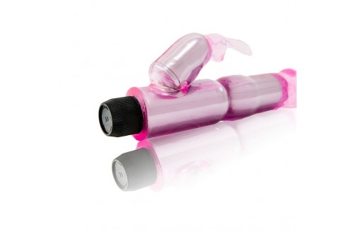 vibrador c estimulador rosa regulable