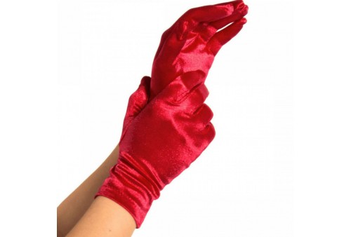 legavenue guantes satin rojo