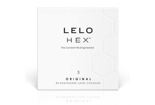 lelo hex preservativo caja 3 uds