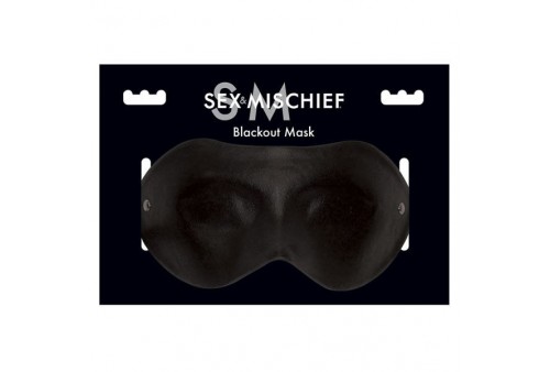 sex michief blackout mascara negro leather