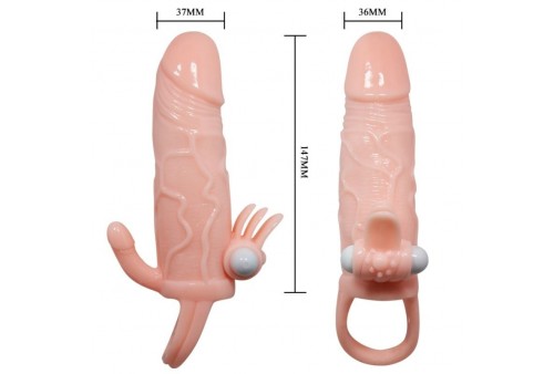 brave man funda pene anal y clitoris vibrador 165 cm natural
