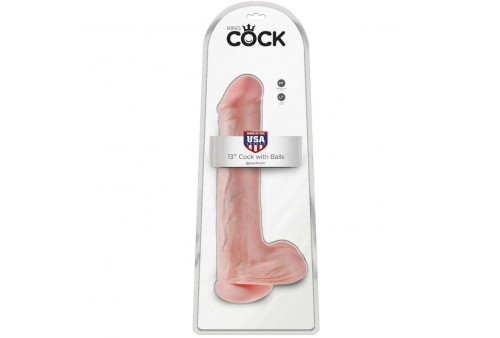 king cock pene realistico con testiculos 33 cm color natural