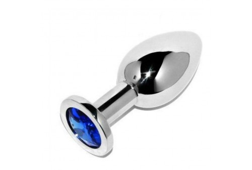 metalhard anal plug diamond blue small 571cm