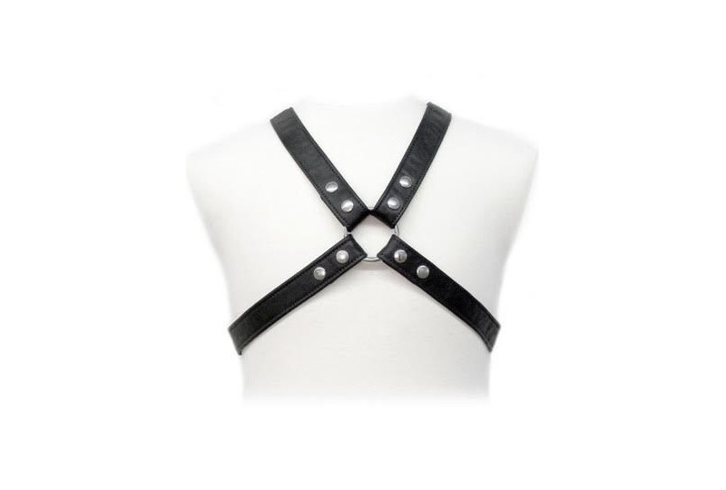 body leather lasic harness in garment