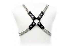 leather body chain harness
