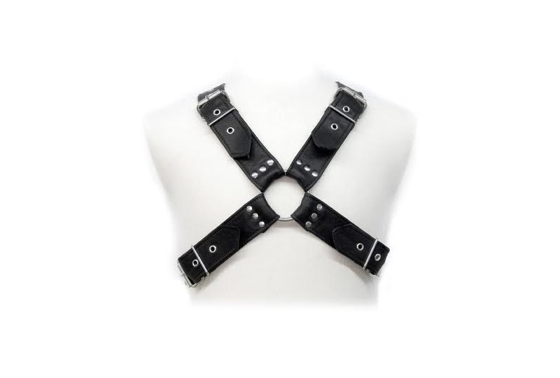 leather body buckles harness