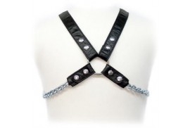 leather body chain harness ii