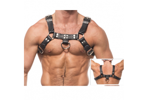 leather body chain harness iii
