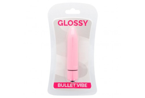 glossy thin vibrador rosa