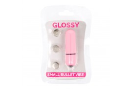 glossy small bala vibradora rosa