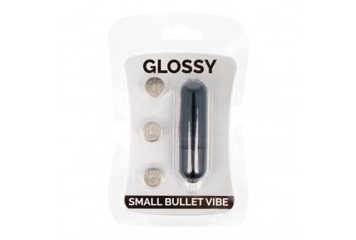 glossy small bala vibradora negro