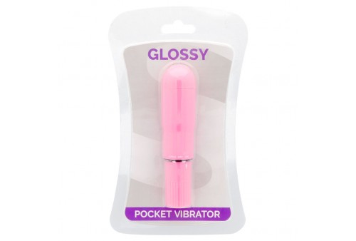 glossy pocket vibrador rosa intenso
